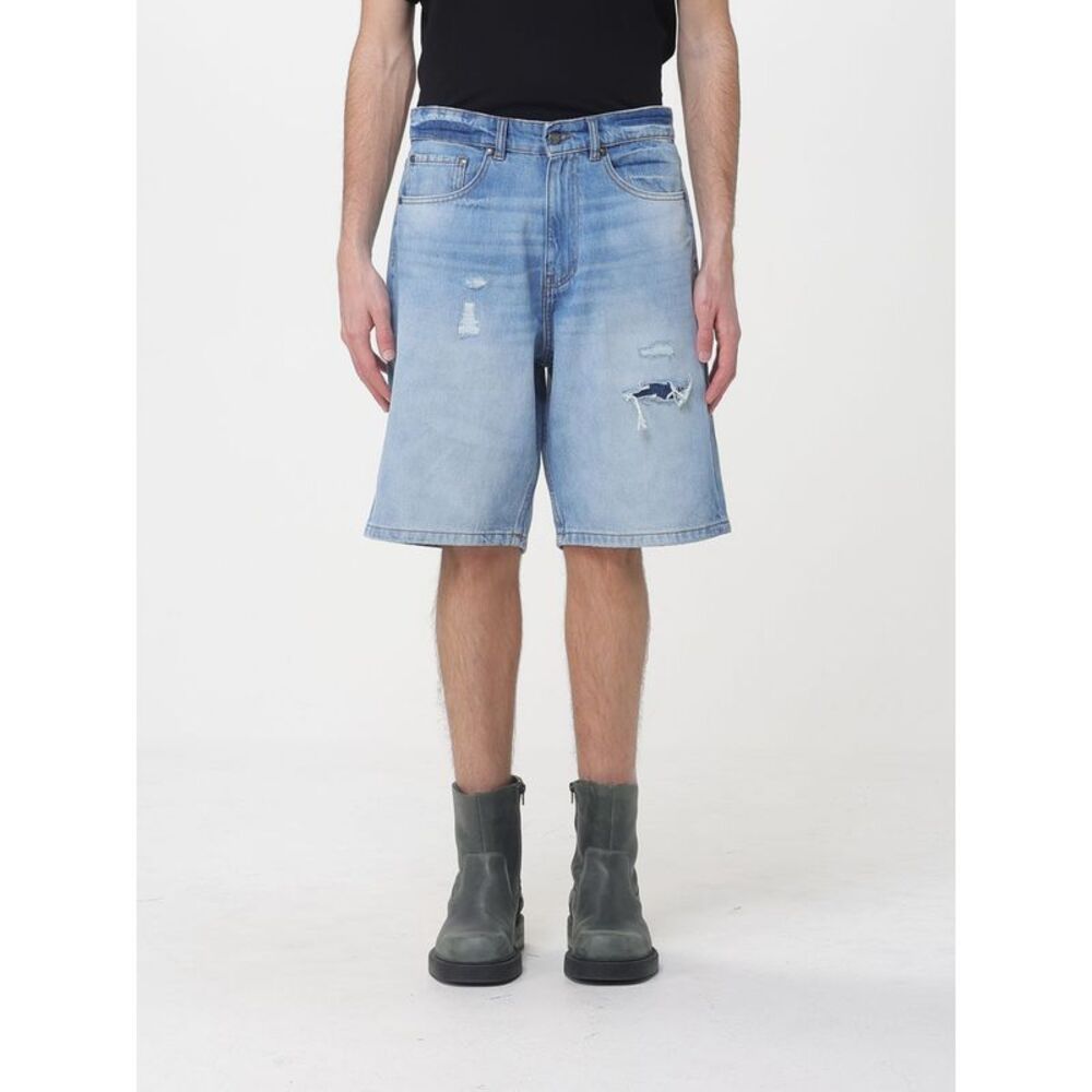Just Cavalli Men Cotton Denim Shorts Just Cavalli